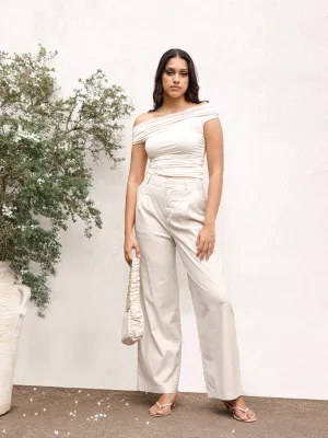 Pleated Detailed High Waist Pant