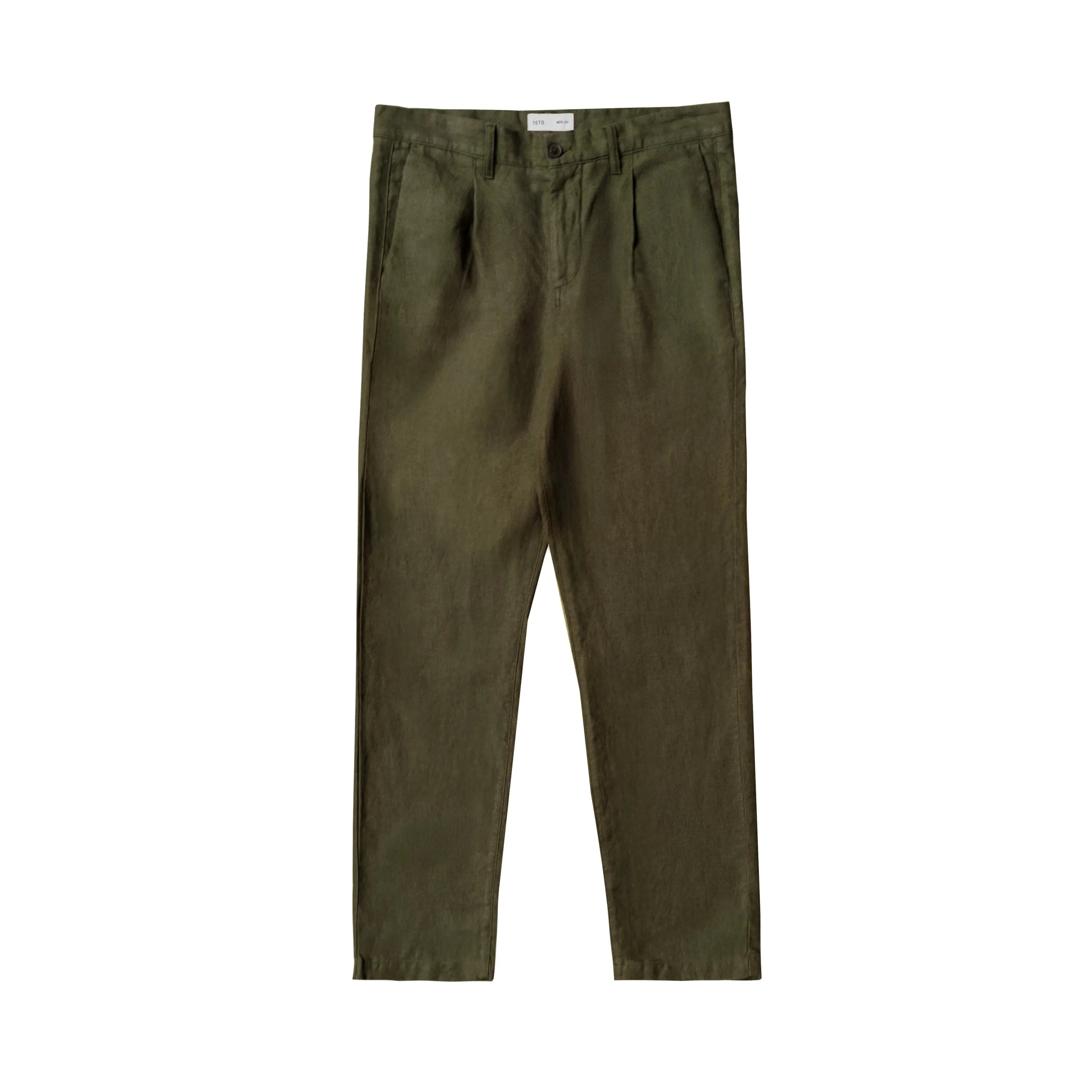 PLEATED LINEN TROUSERS