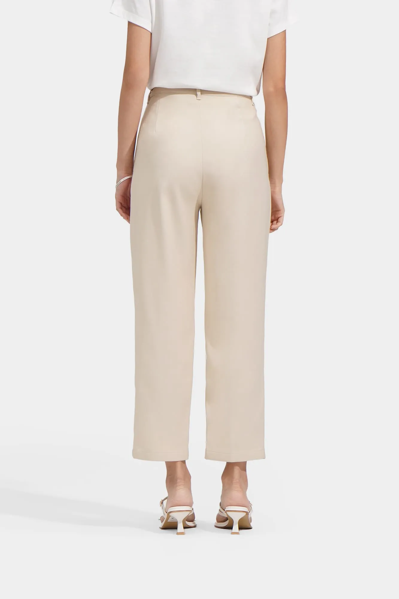 Pleated Tapered Trousers