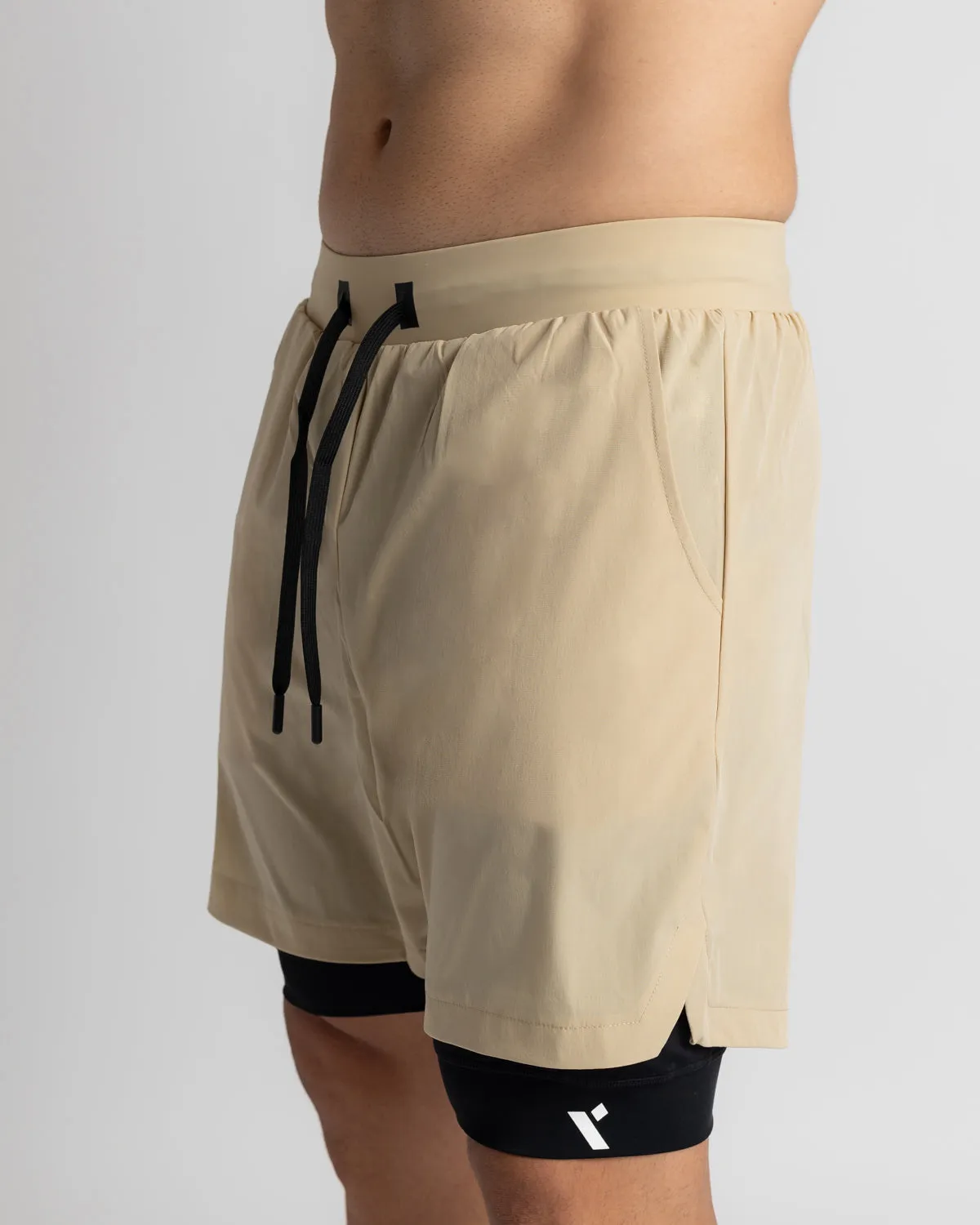 Power 2-in-1 Shorts - Beige