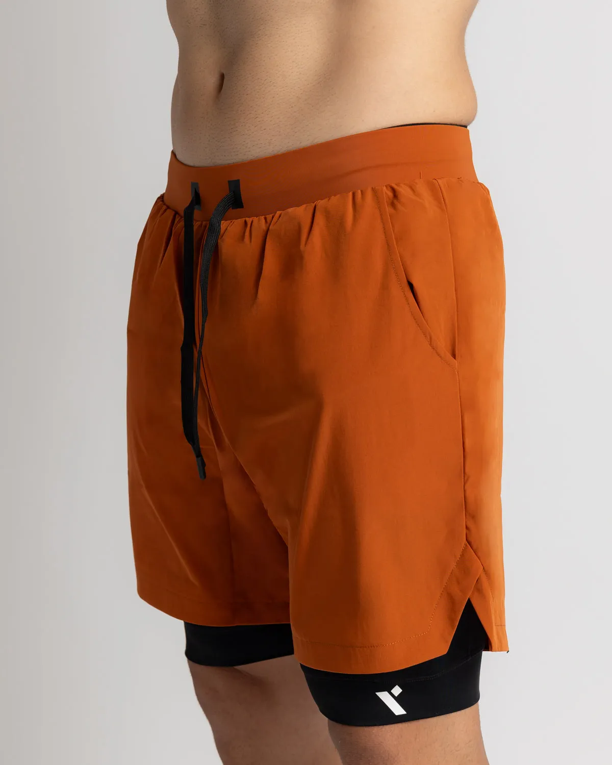 Power 2-in-1 Shorts - Dark Orange