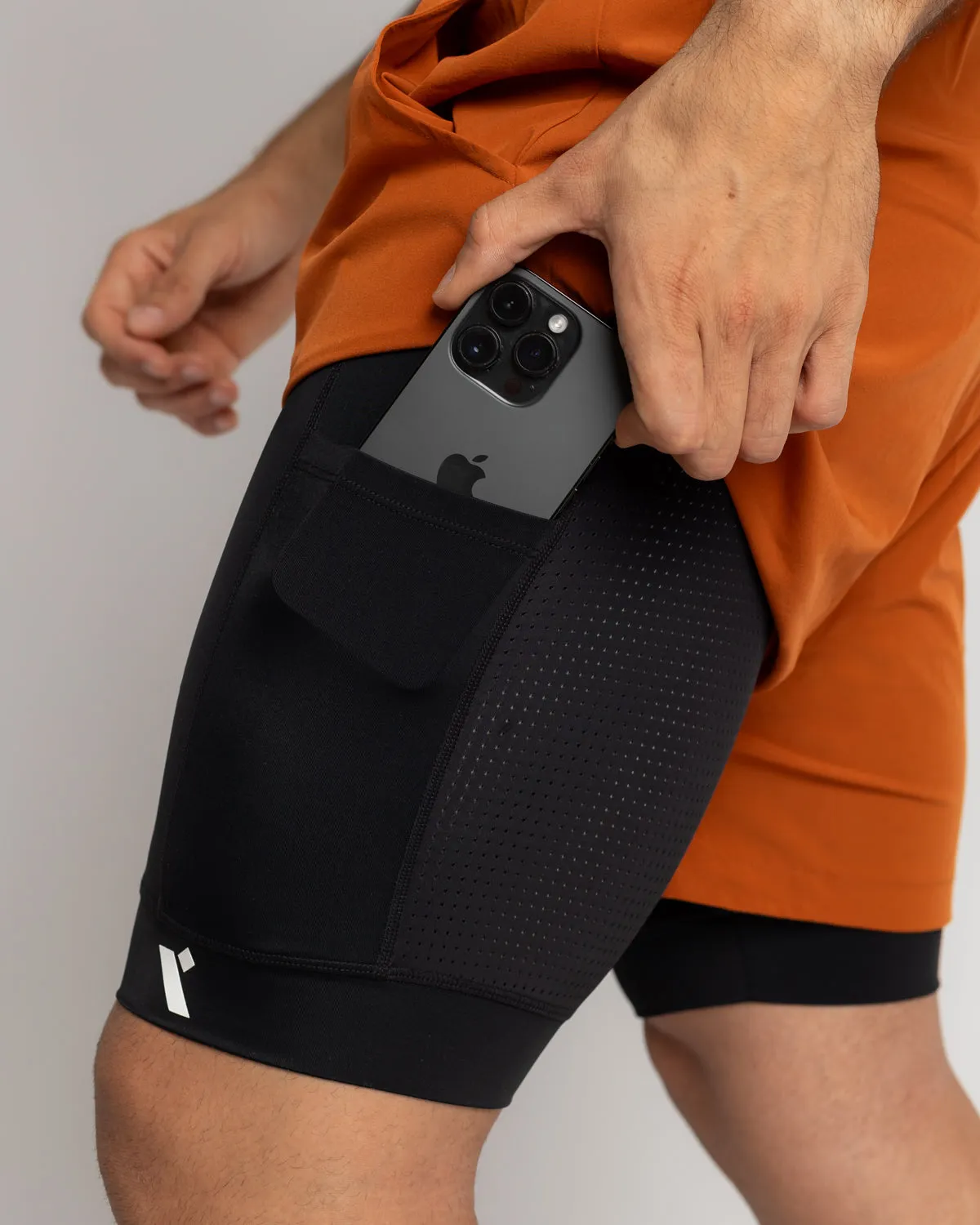 Power 2-in-1 Shorts - Dark Orange