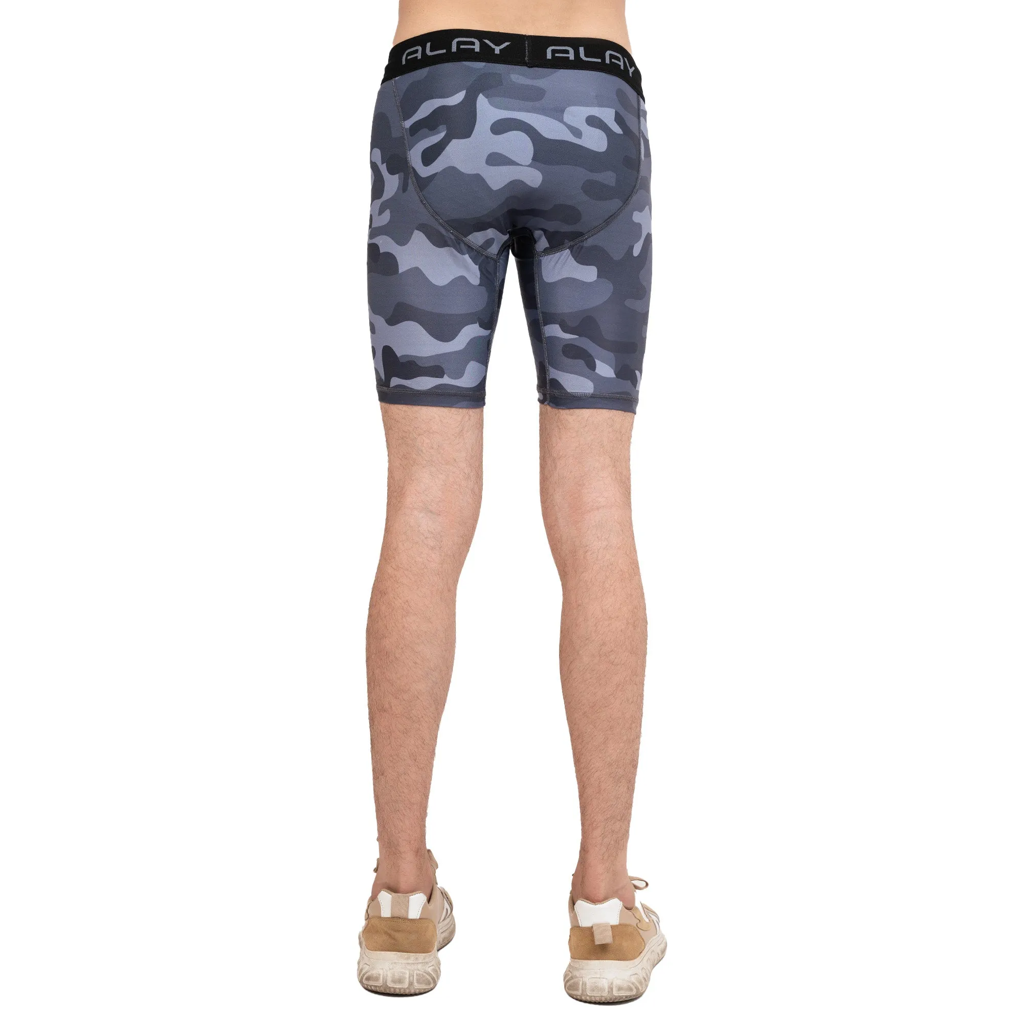 Prime Compression Shorts - Camo Grey