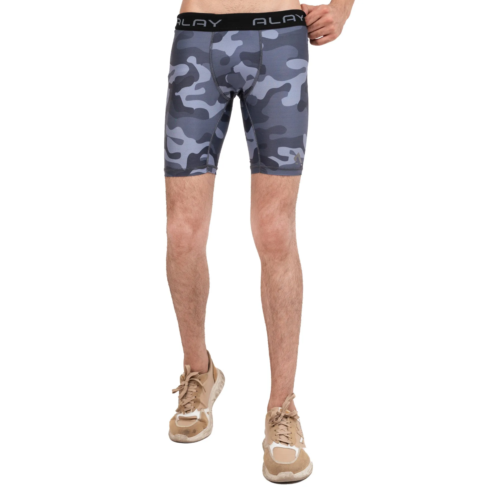 Prime Compression Shorts - Camo Grey