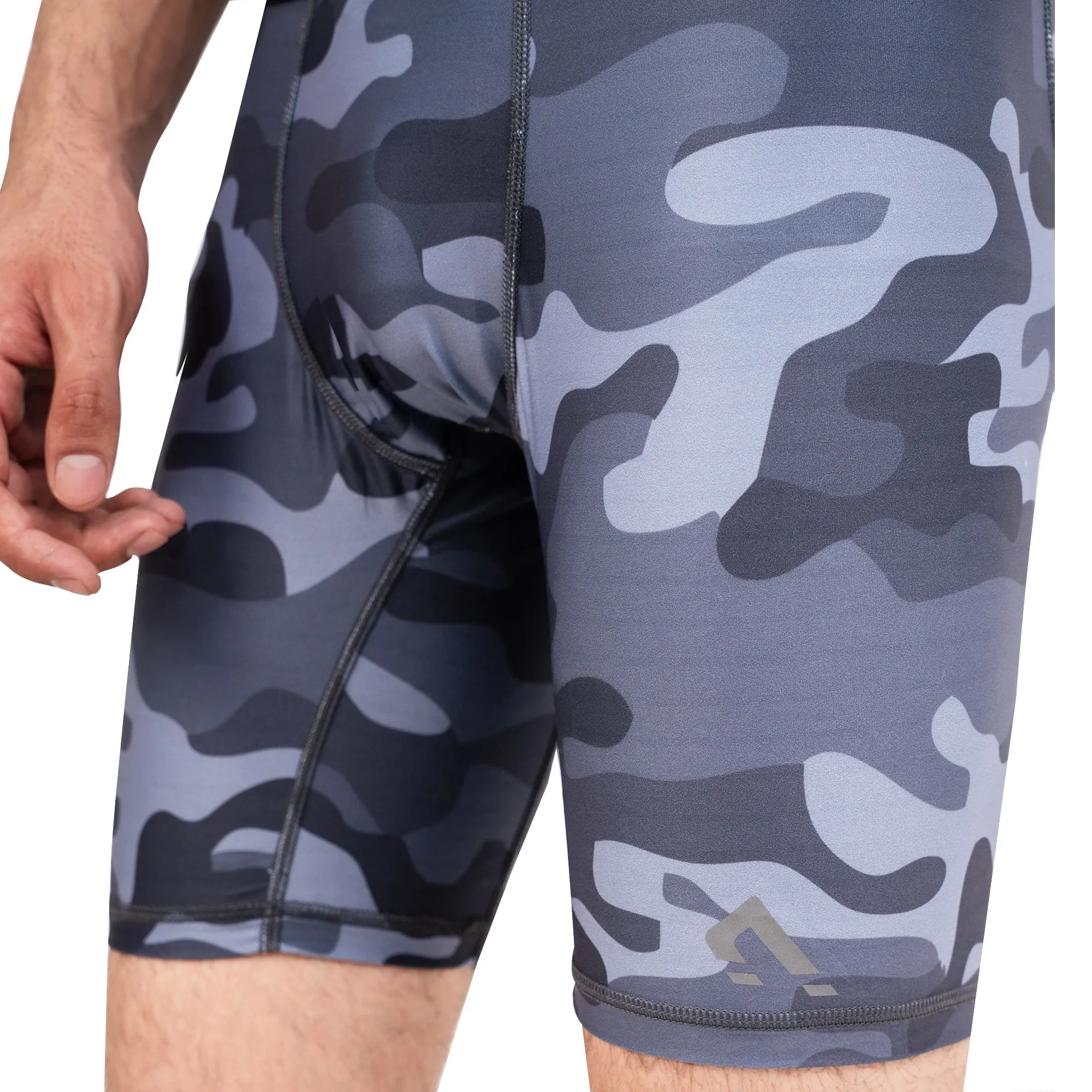 Prime Compression Shorts - Camo Grey