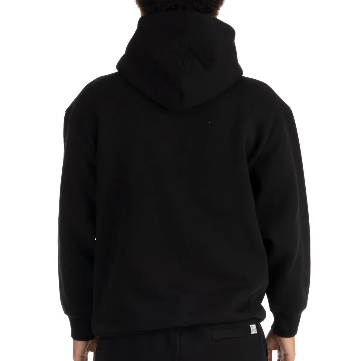 Pro Club Men's Heavyweight Silicone Patch Pullover Hoodie - Black