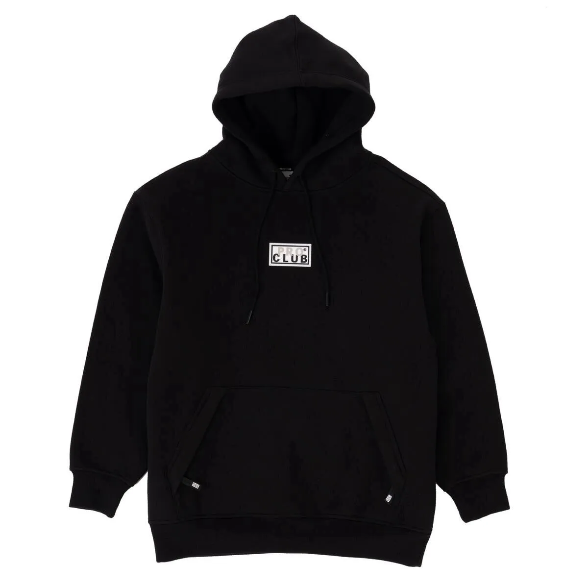 Pro Club Men's Heavyweight Silicone Patch Pullover Hoodie - Black