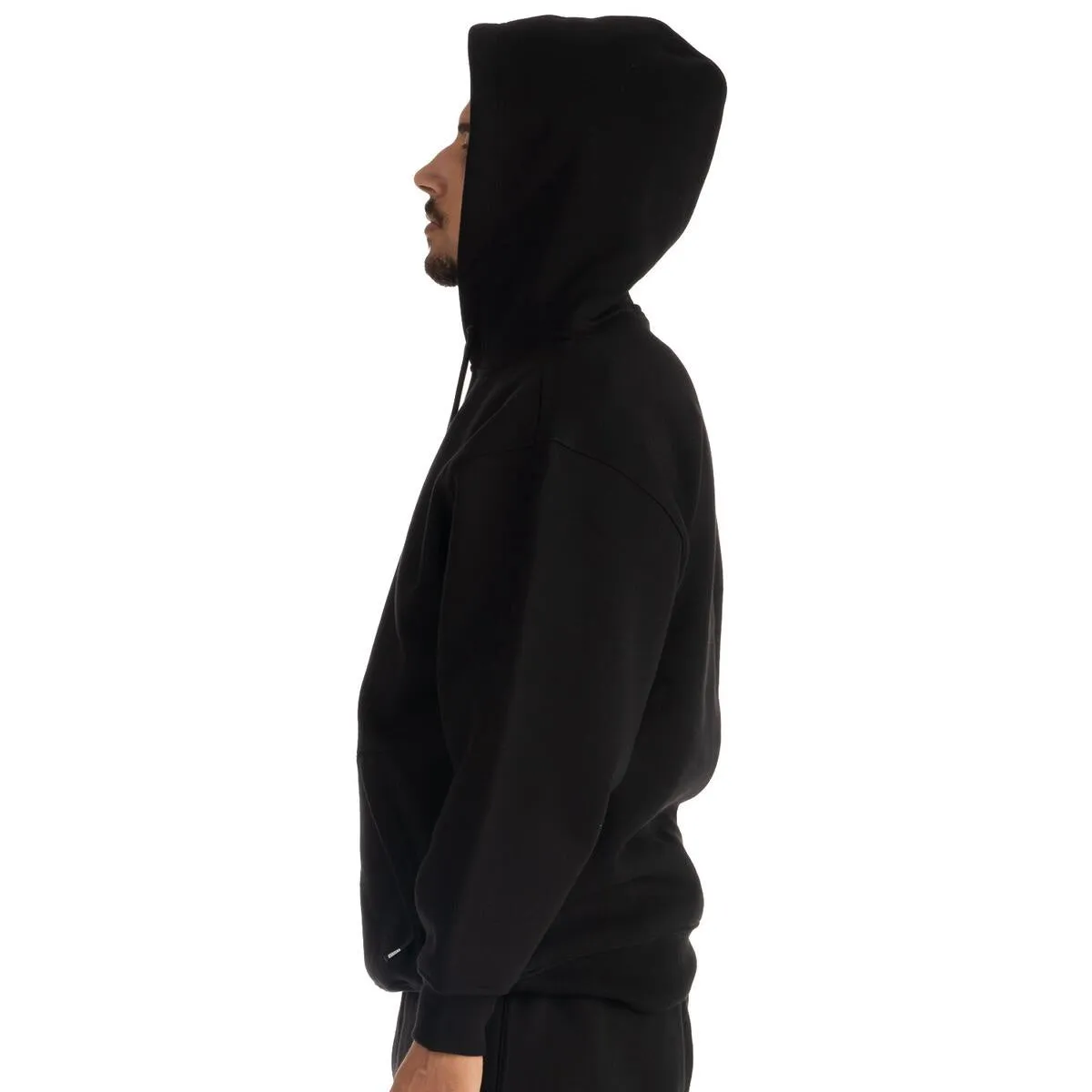 Pro Club Men's Heavyweight Silicone Patch Pullover Hoodie - Black