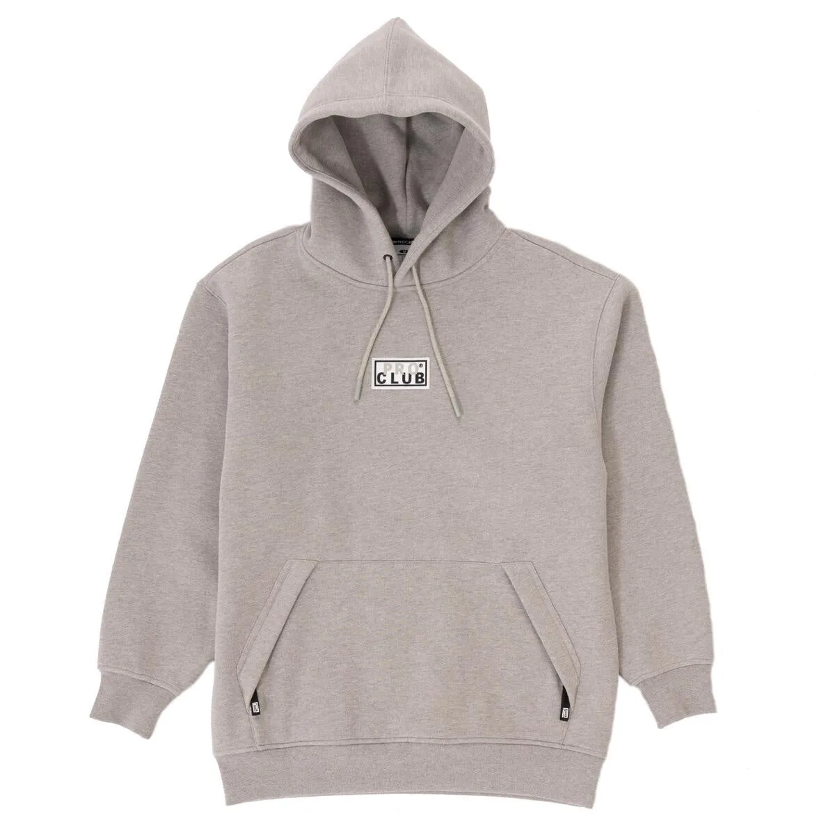Pro Club Men's Heavyweight Silicone Patch Pullover Hoodie - Gray