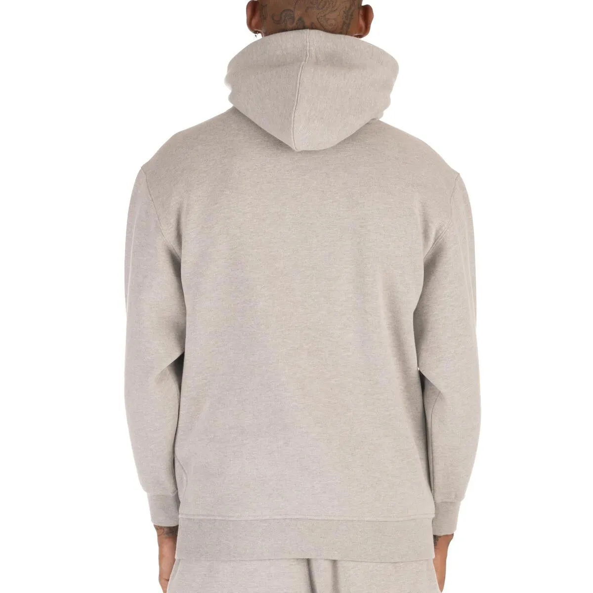 Pro Club Men's Heavyweight Silicone Patch Pullover Hoodie - Gray