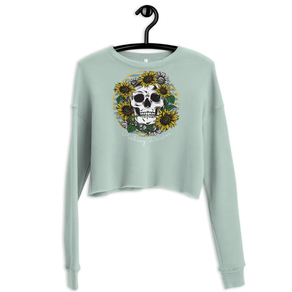 Pushing Daisies Crop Sweatshirt