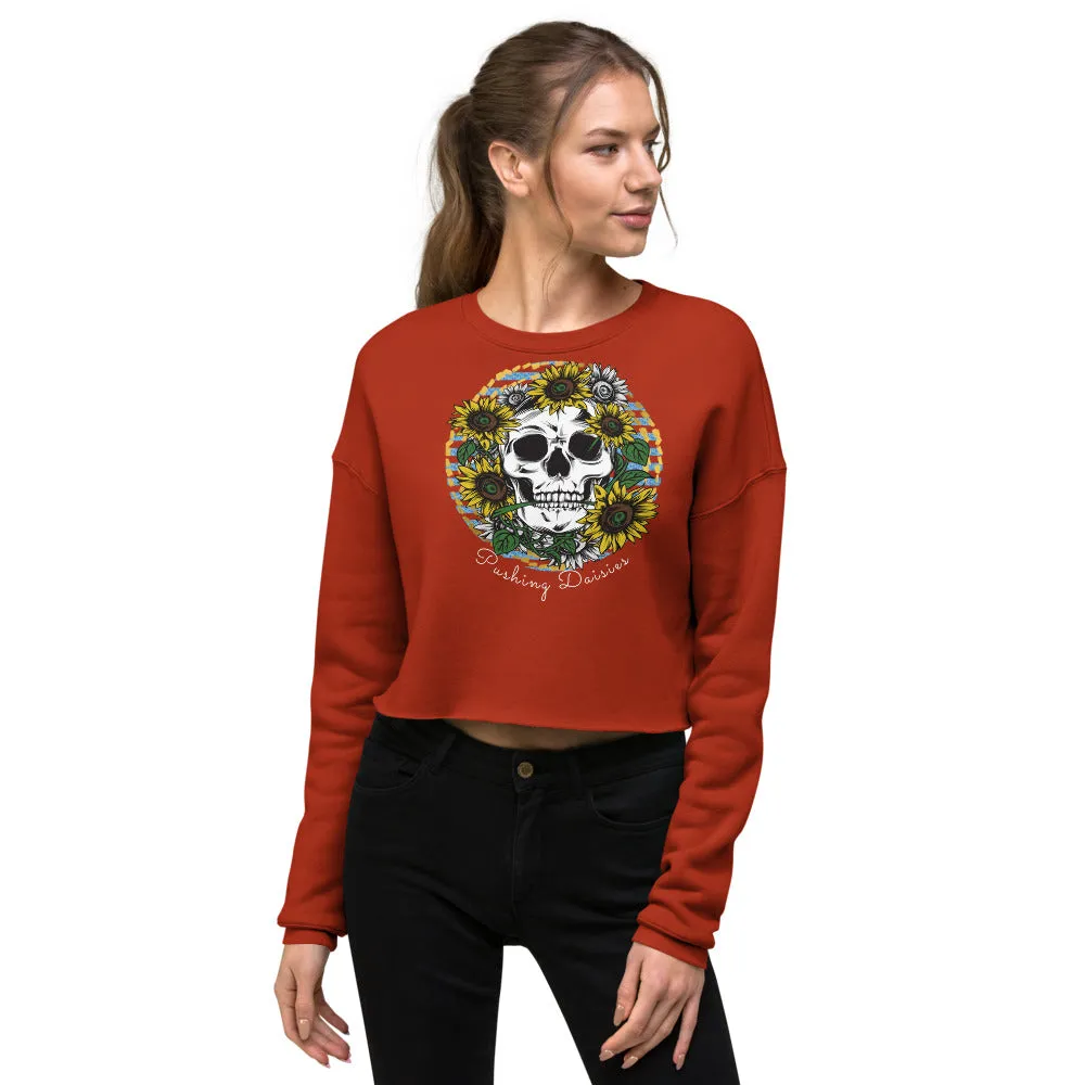 Pushing Daisies Crop Sweatshirt