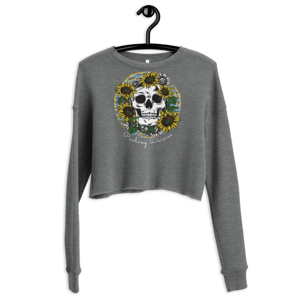 Pushing Daisies Crop Sweatshirt