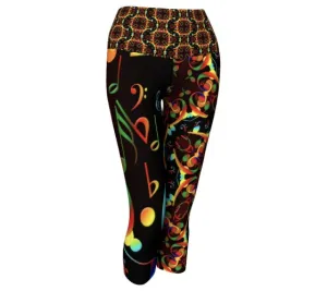 Quarternote - Music Yoga Capris