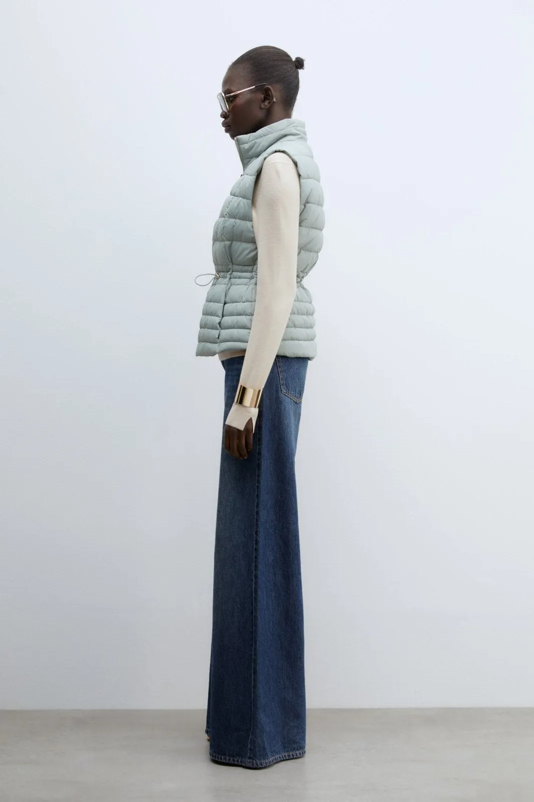 Quilted gilet - Green Light