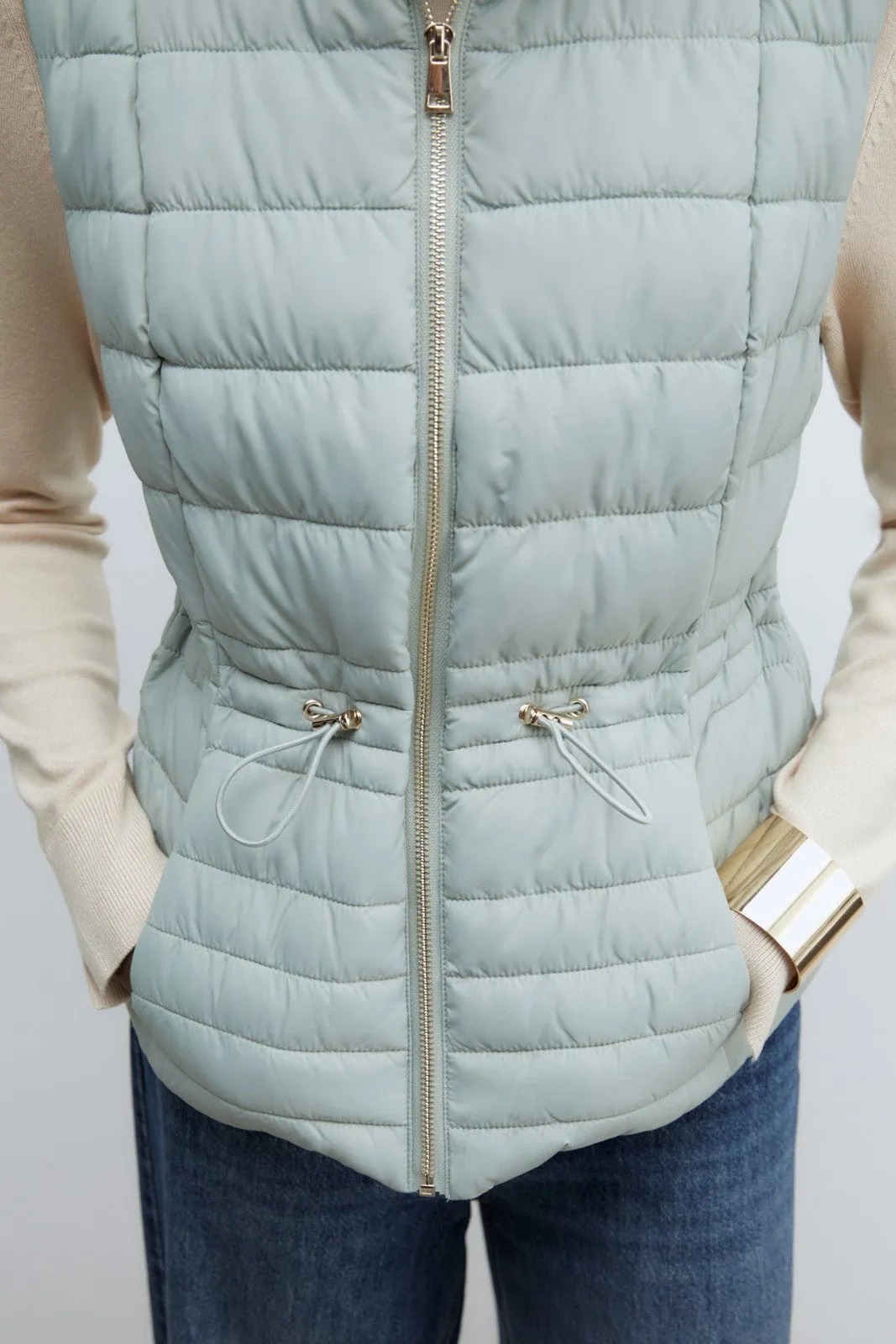 Quilted gilet - Green Light