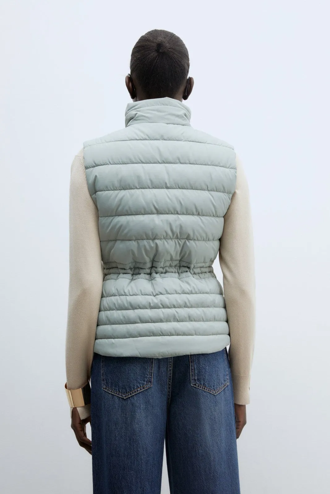 Quilted gilet - Green Light
