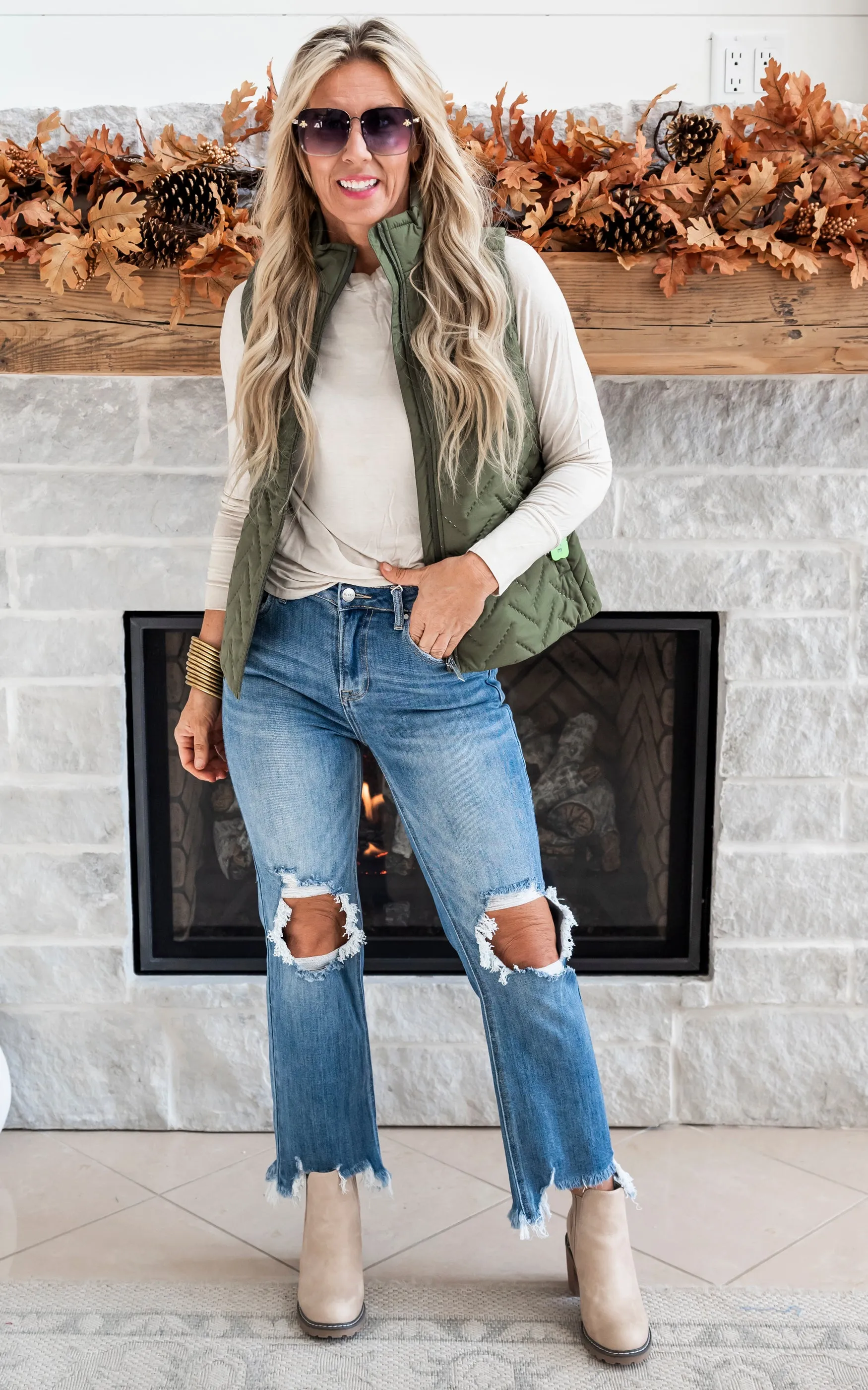 Quilted Vest Repreve Eco Vest** - Final Sale