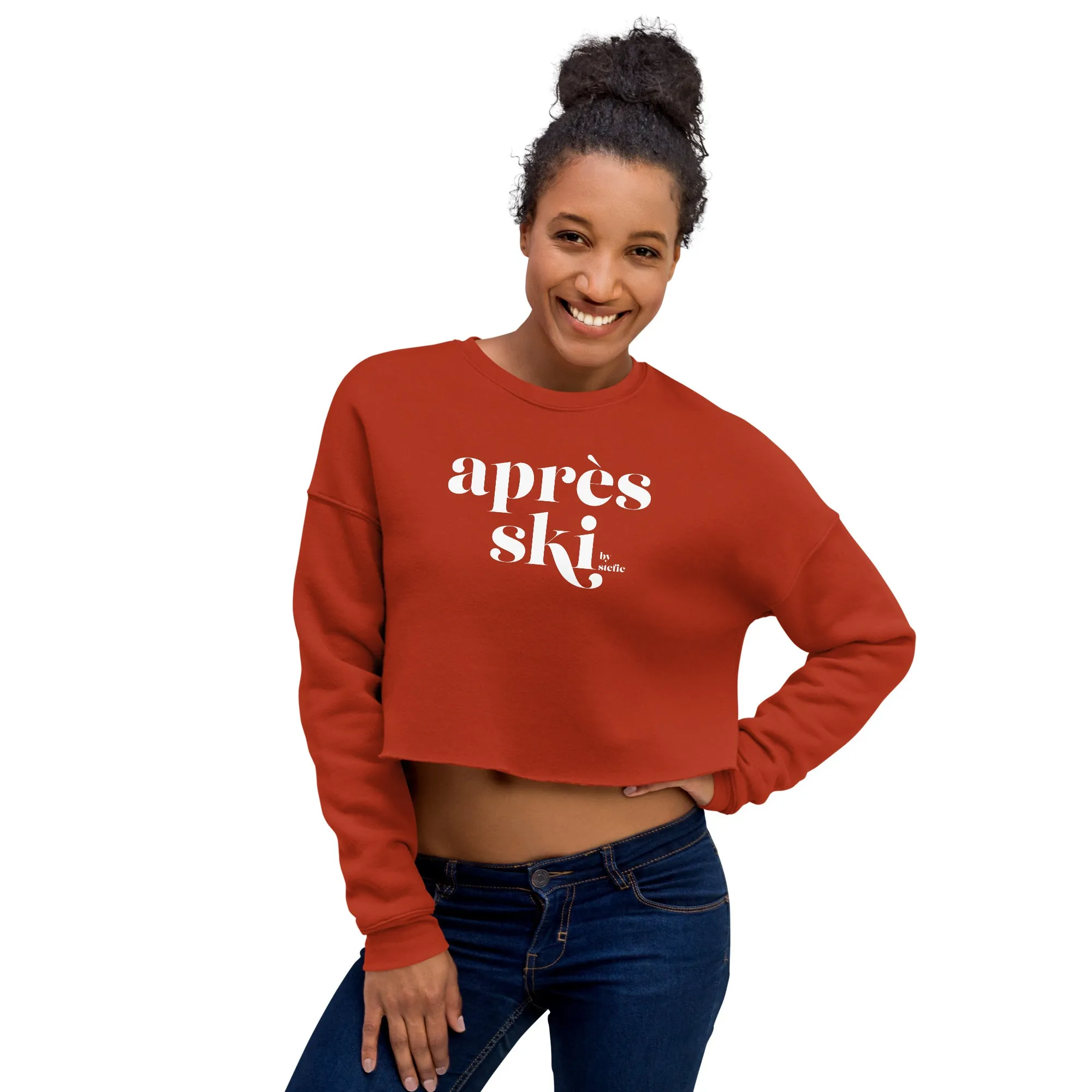 "Après Ski by Stefie" Women's Cropped Sweatshirt