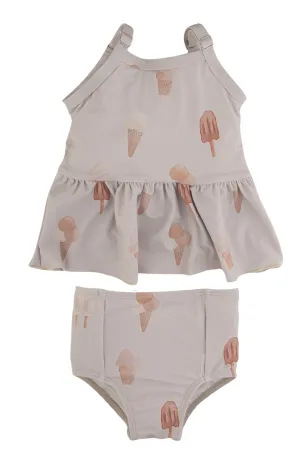 "Indie" EXCLUSIVE minimono.ca x Current Tyed Swing Tank Bikini Set upf50 