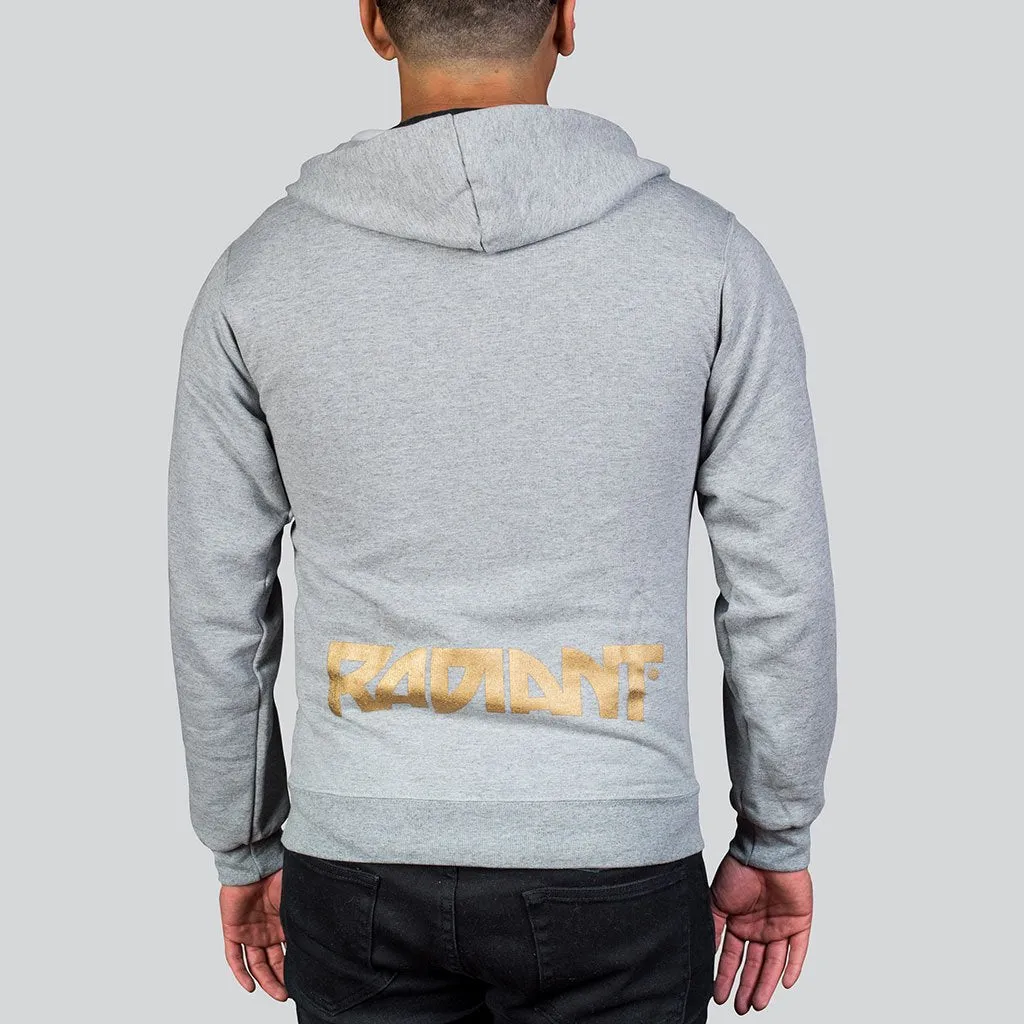 Radiant Gray Gold Hoodie