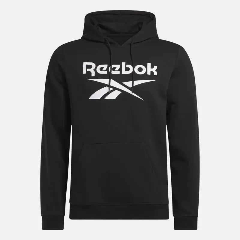 Reebok Men Hoodie Identity Fleece Stacked Logo