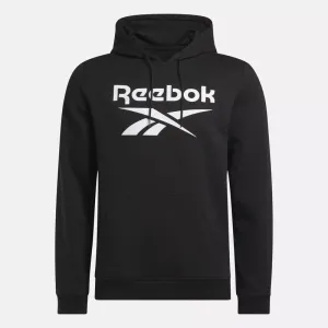 Reebok Men Hoodie Identity Fleece Stacked Logo