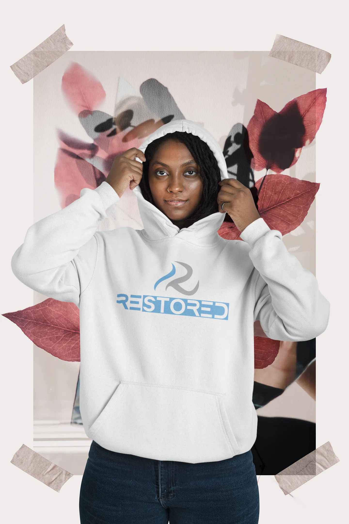 Restored Logo Women's Hoodie- Black/Navy/Gray/White