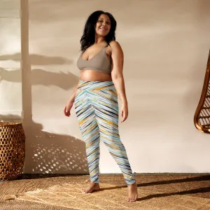 Retro Flash Pattern Yoga Leggings