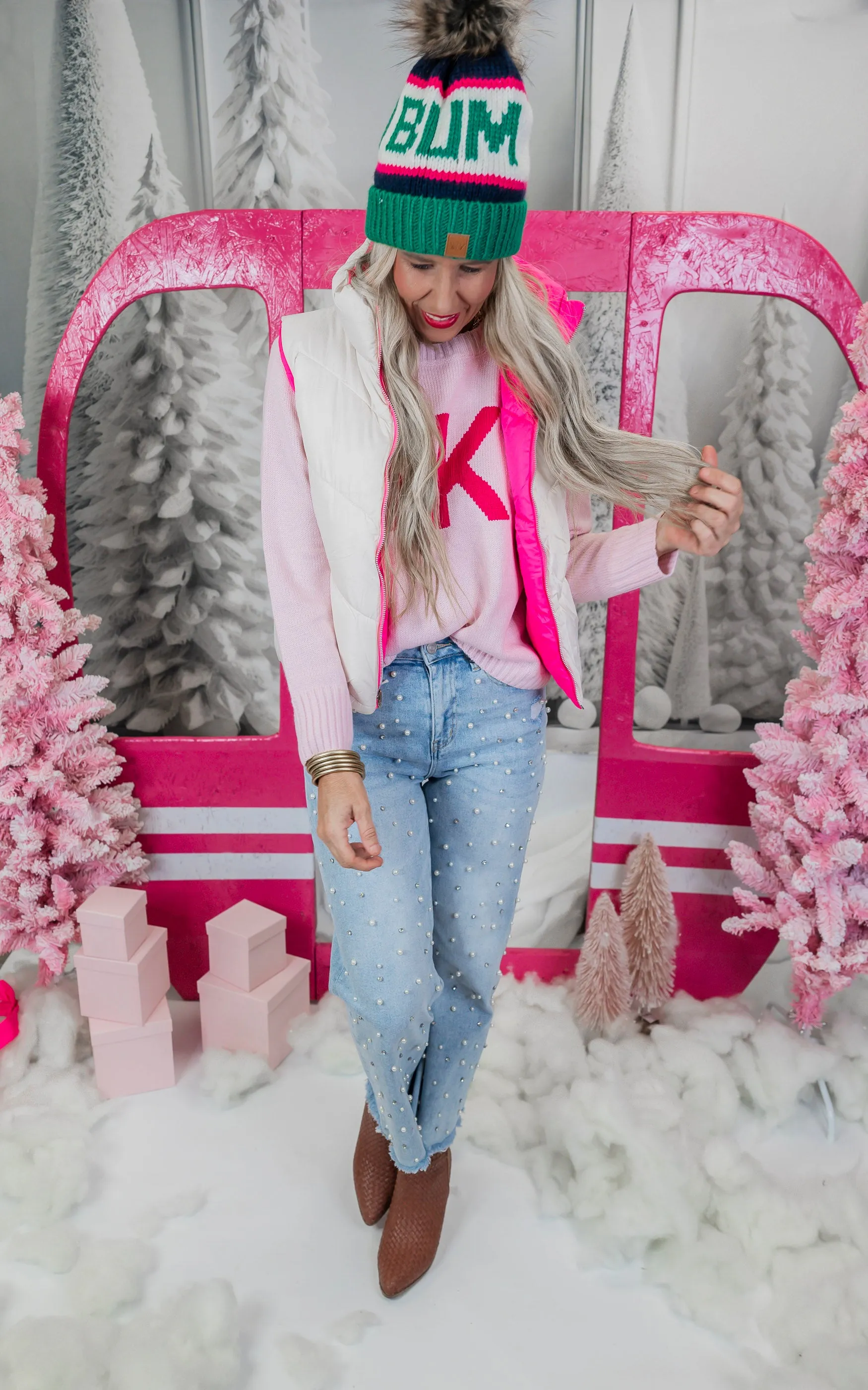 Reversible Puffer Zippered Vest - Final Sale**