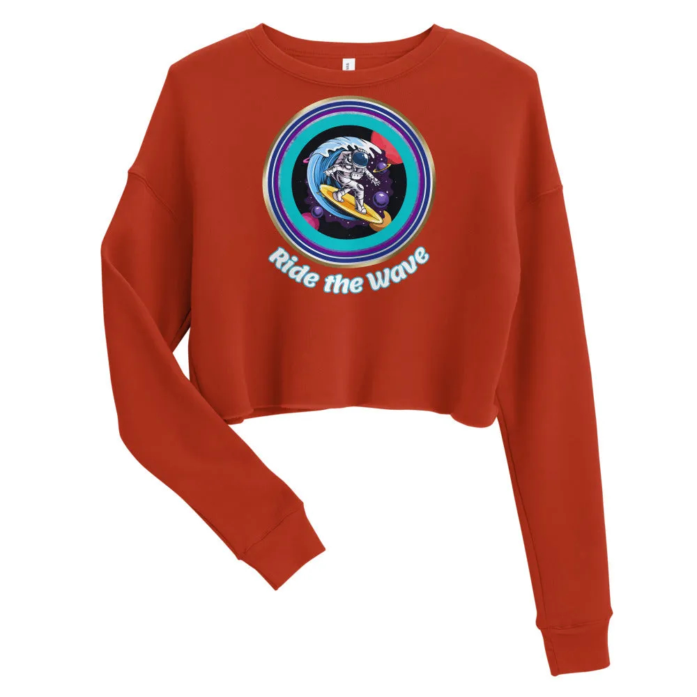 Ride the Wave Crop Sweatshirt