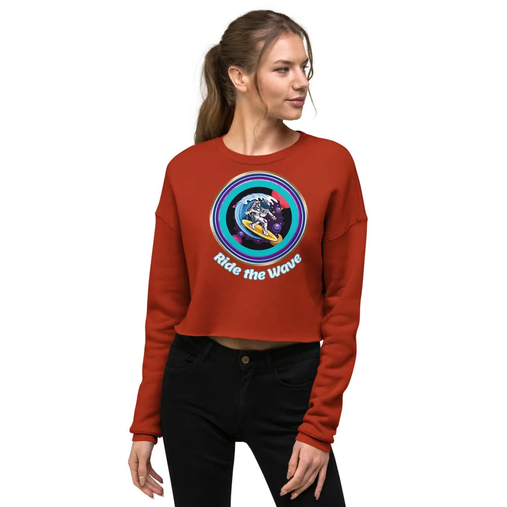 Ride the Wave Crop Sweatshirt