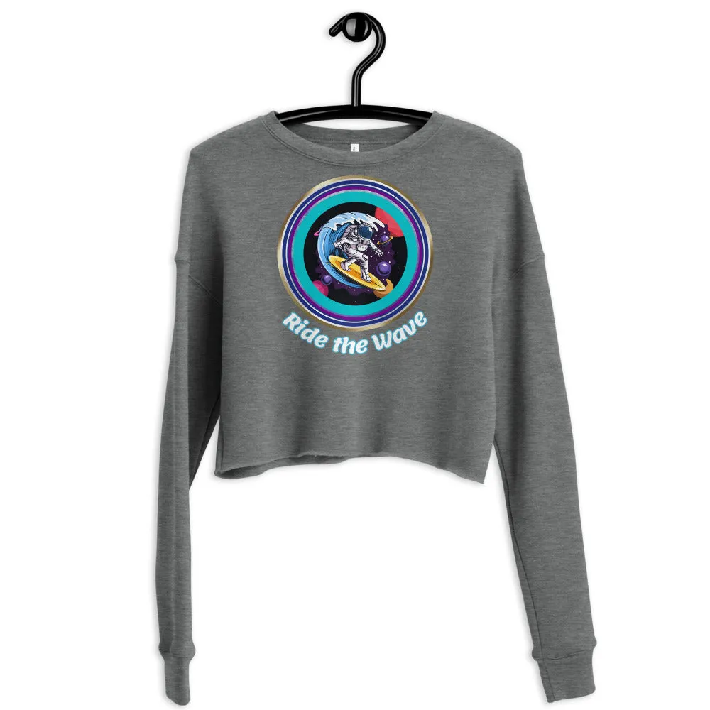 Ride the Wave Crop Sweatshirt