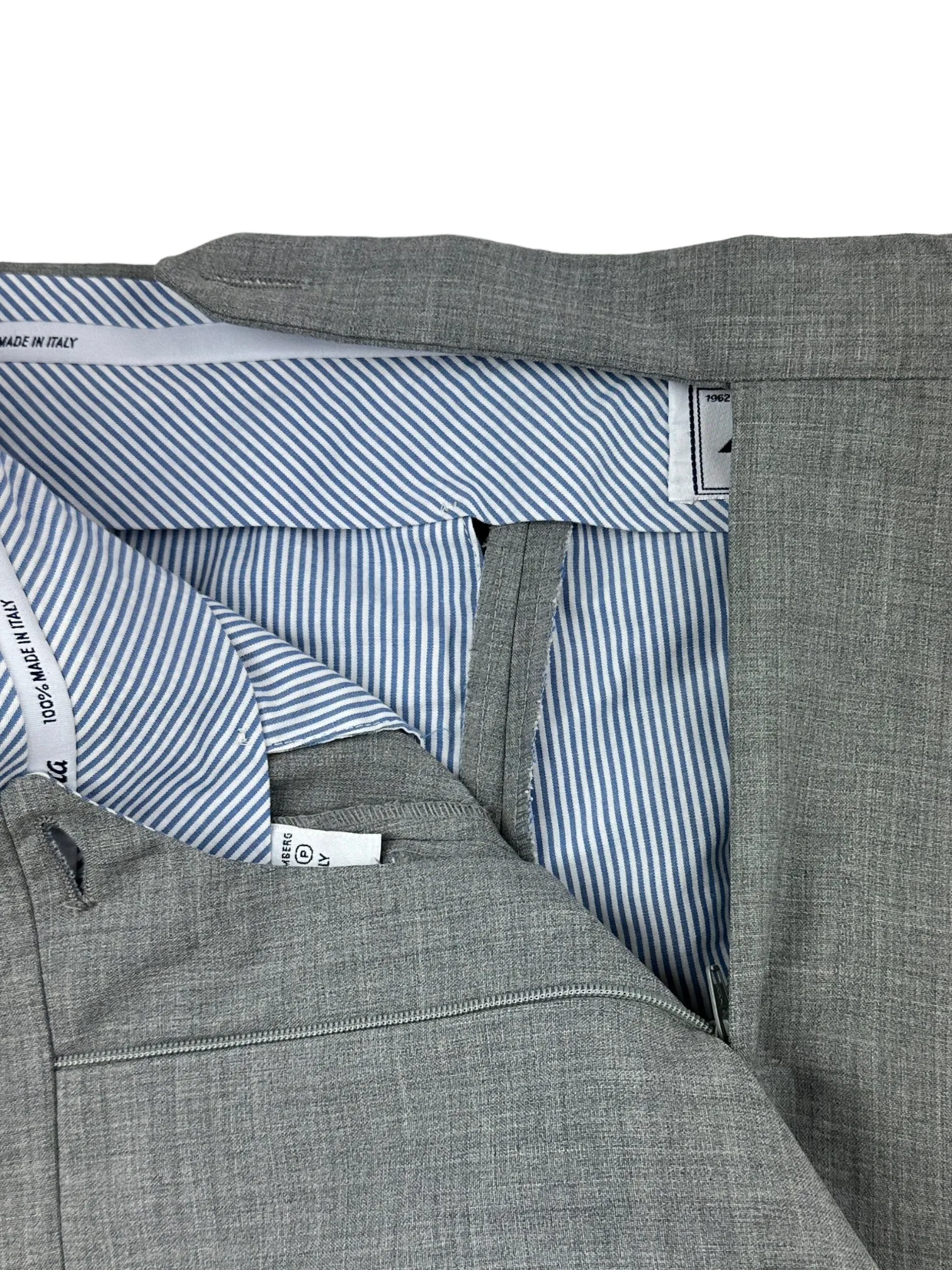 Rota Grey Double Pleated Trousers