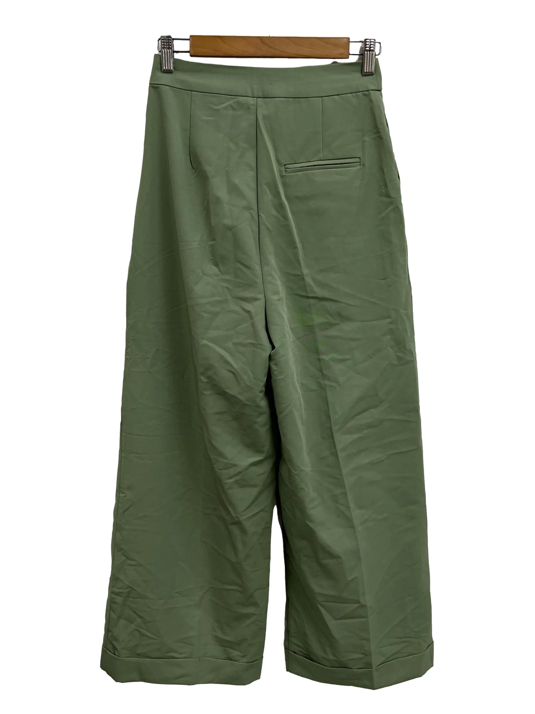 Sage Green Pleated Trousers