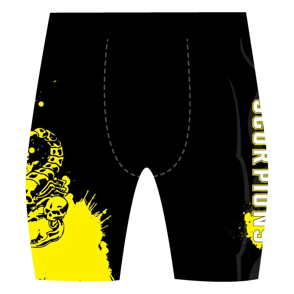 SCORPIONS WRESTLING Sublimated Compression Shorts