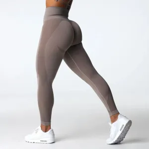 Seamless Scrunch Butt Yoga Leggings - Shading Stretchy Soft Workout Pants