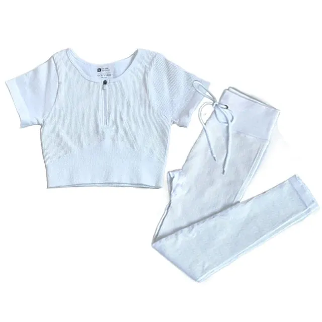 Seamless Yoga Set for Women - Workout Sportswear Gym Clothing (2/3/5PC)