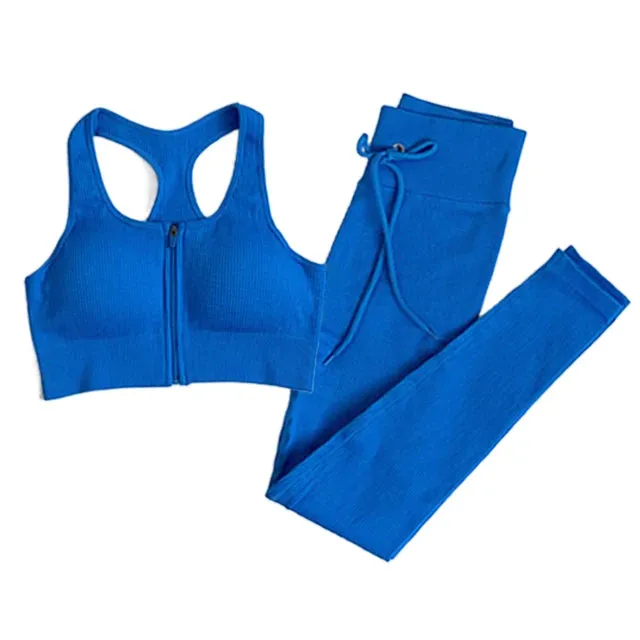 Seamless Yoga Set for Women - Workout Sportswear Gym Clothing (2/3/5PC)