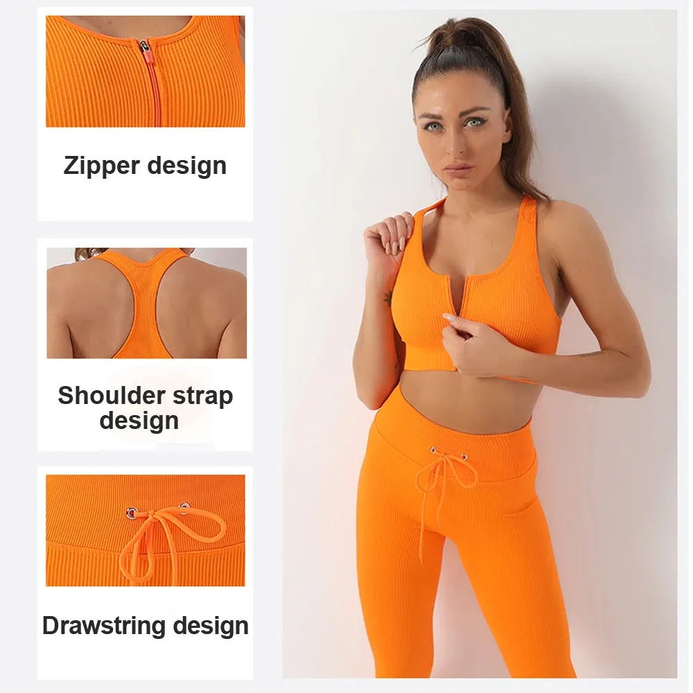 Seamless Yoga Set for Women - Workout Sportswear Gym Clothing (2/3/5PC)