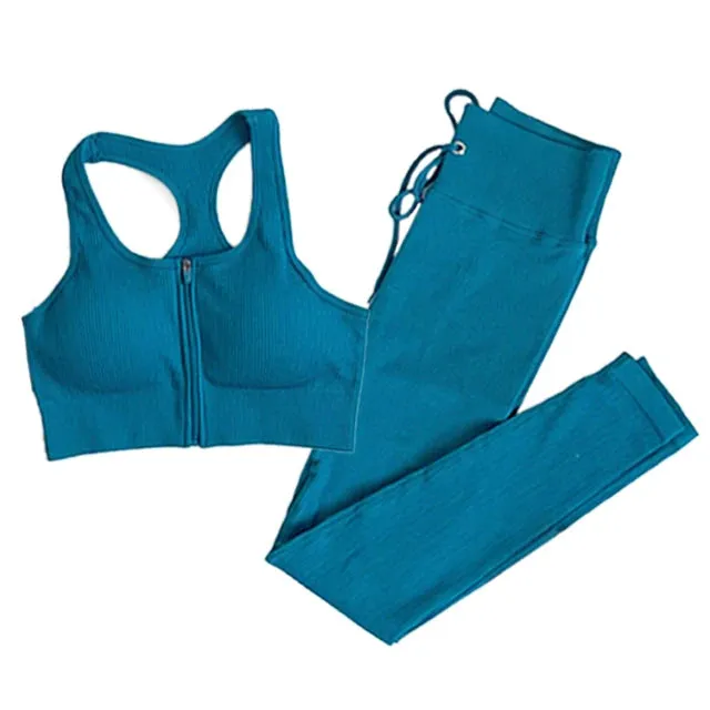 Seamless Yoga Set for Women - Workout Sportswear Gym Clothing (2/3/5PC)