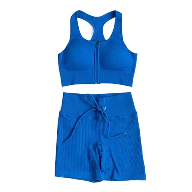 Seamless Yoga Set for Women - Workout Sportswear Gym Clothing (2/3/5PC)