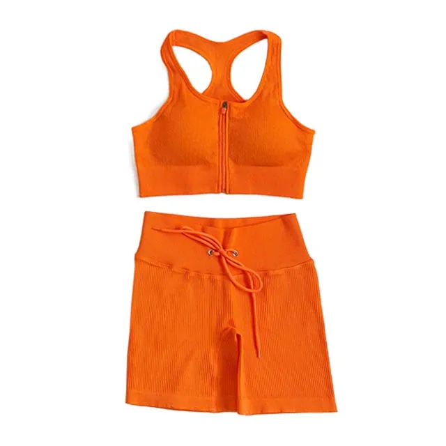 Seamless Yoga Set for Women - Workout Sportswear Gym Clothing (2/3/5PC)