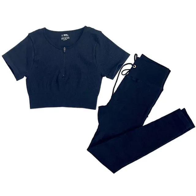 Seamless Yoga Set for Women - Workout Sportswear Gym Clothing (2/3/5PC)