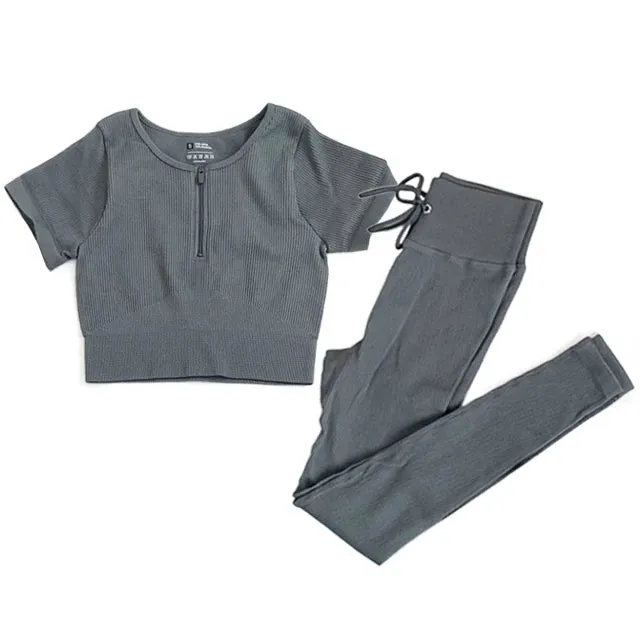 Seamless Yoga Set for Women - Workout Sportswear Gym Clothing (2/3/5PC)
