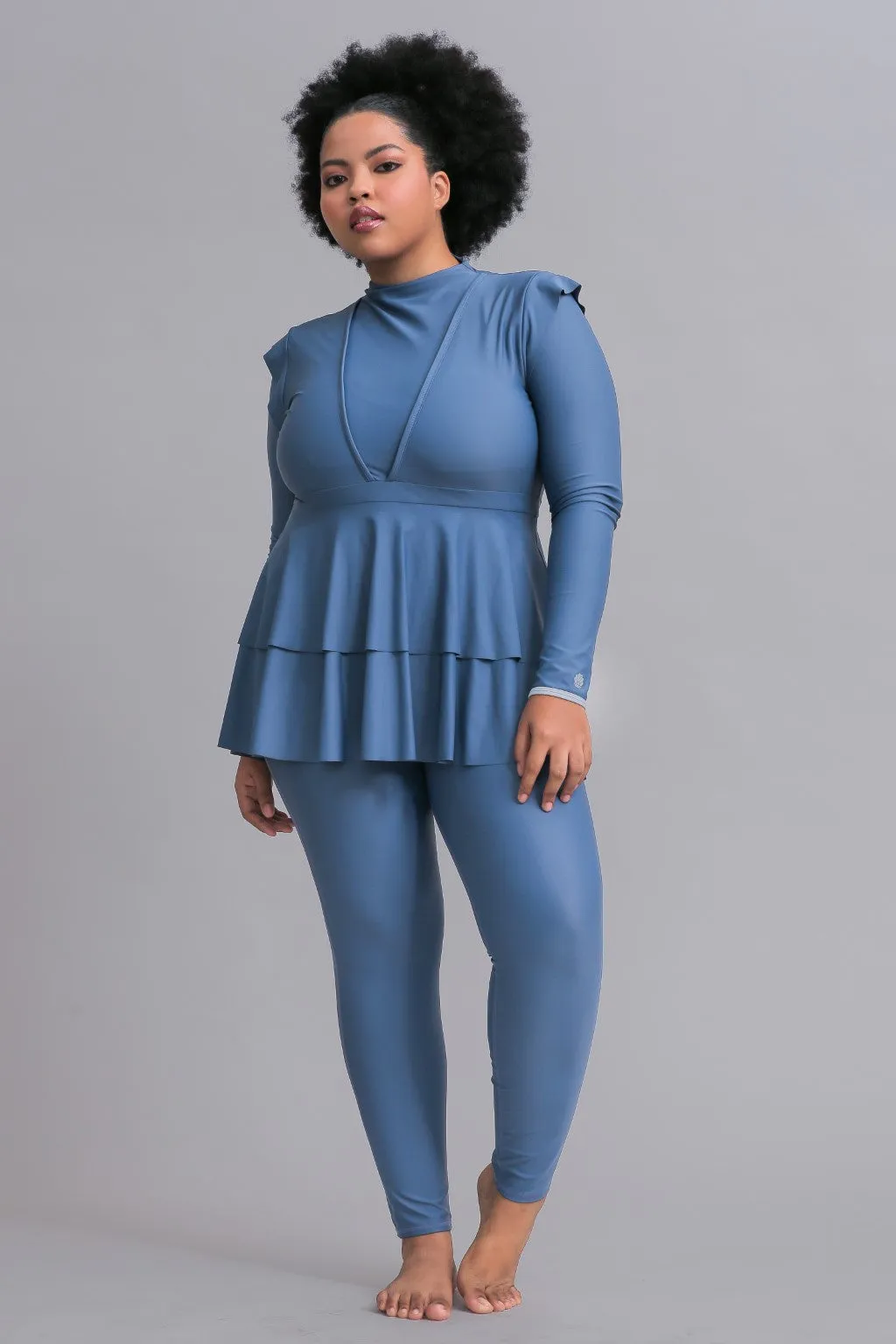 Serena Swim Dress - Azure