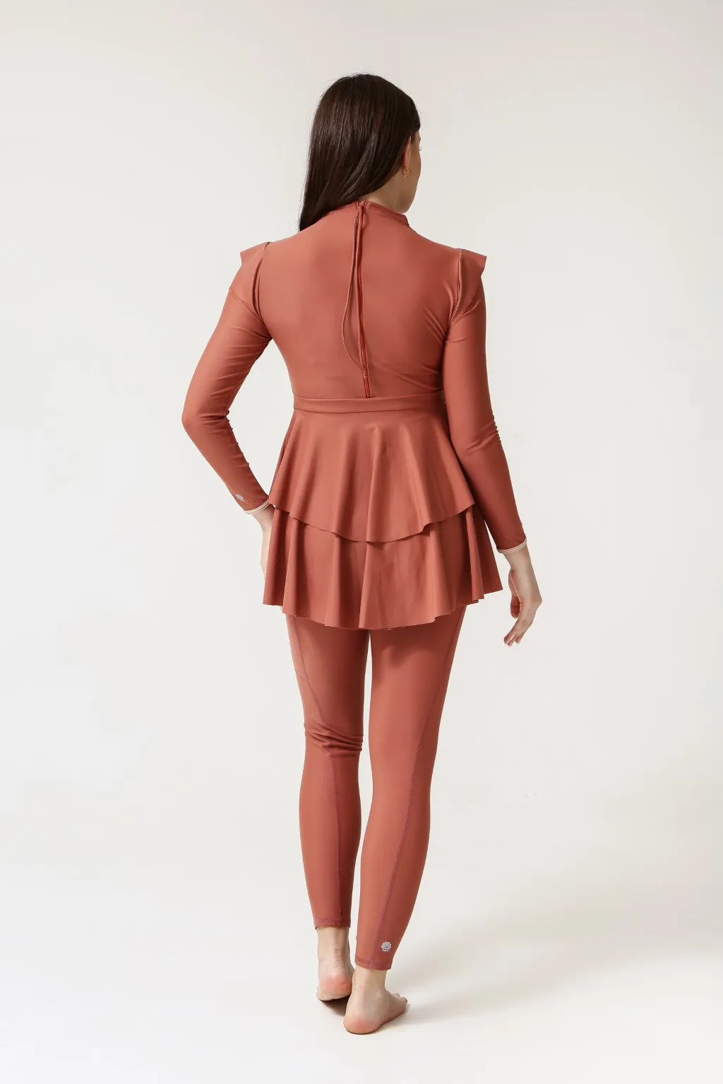 Serena Swim Dress - Clay