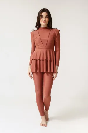 Serena Swim Dress - Clay