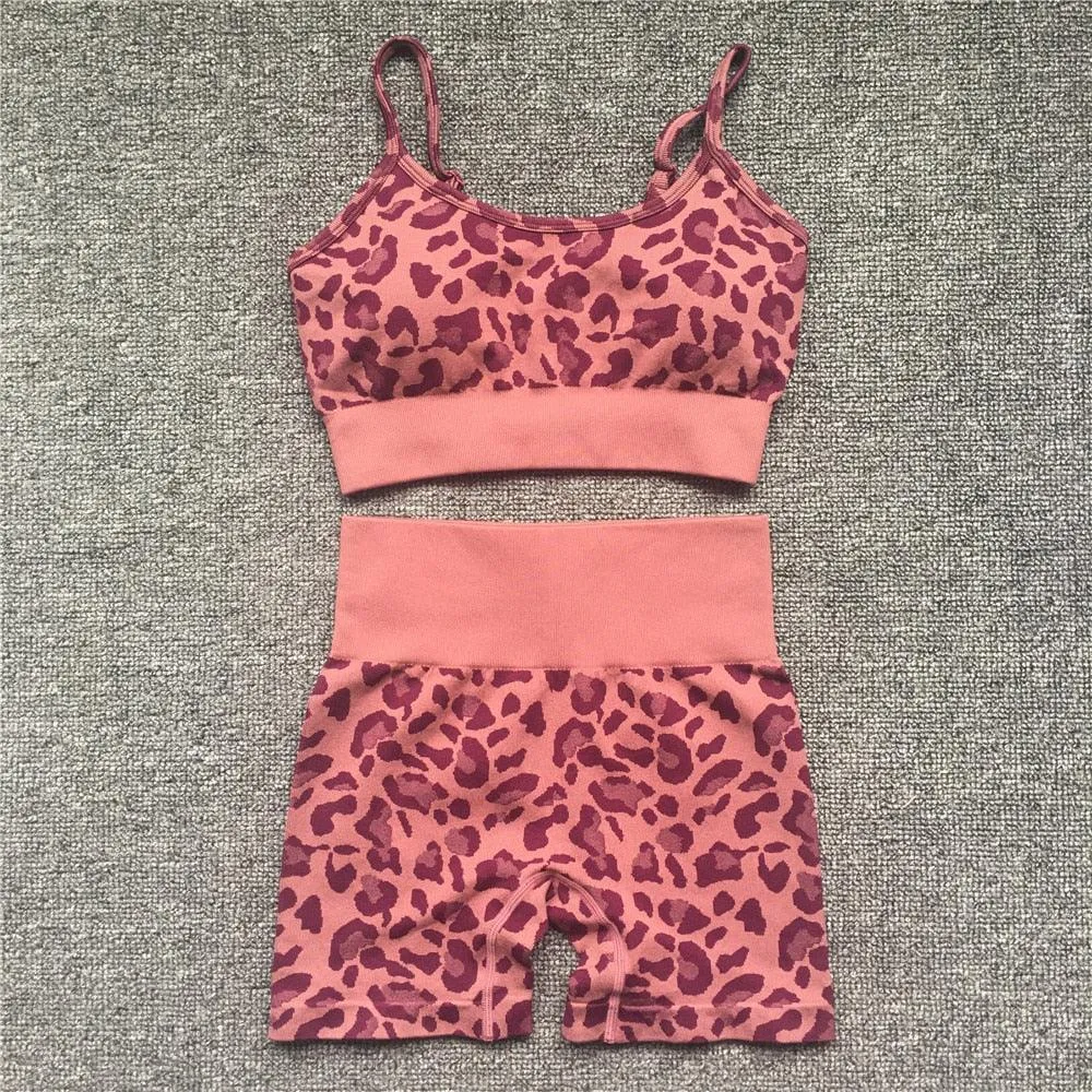 Sexy 2 PCS Yoga Set - Gym Leggings and Running Work Out Training Suit
