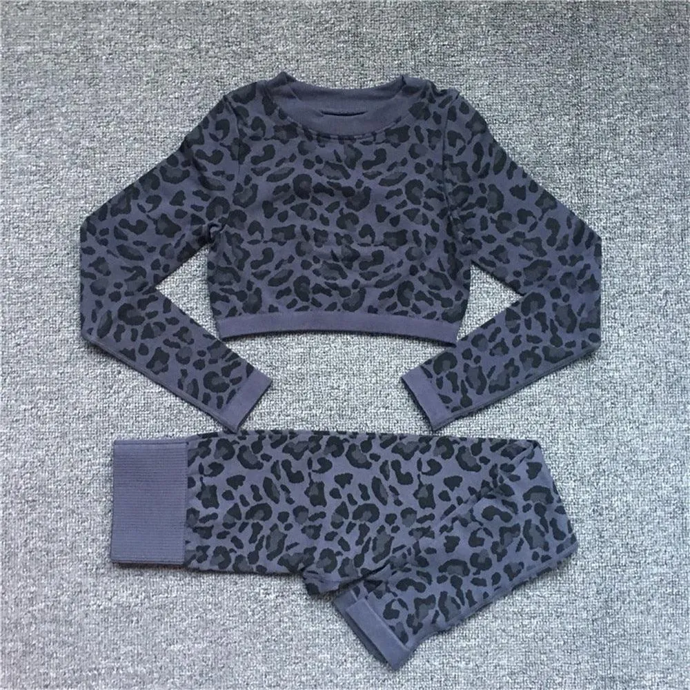Sexy 2 PCS Yoga Set - Gym Leggings and Running Work Out Training Suit